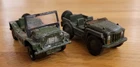1960s Vintage Dinky Toys No 601 Austin Mini Moke & 674 Austin Champ British Army