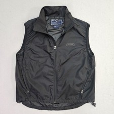 Polo Sport Ralph Lauren Vest Mens Large Black Windbreaker Full Zip Pockets Logo