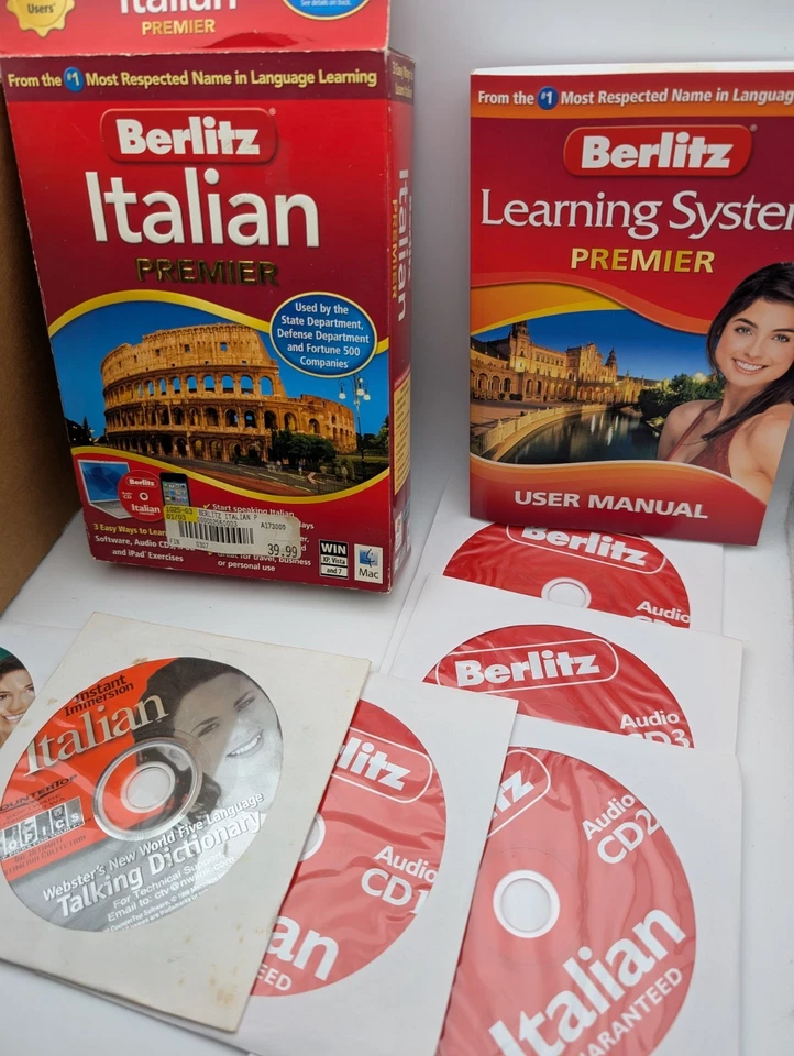 Berlitz Italian Premier PC/Mac Software, Audio CDs, Beginner to Advanced - Image 2 of 4