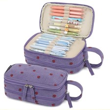 Large Pencil Case Pouch, High Capacity Pencil Bags with Zipper, Cute Corduroy Pe
