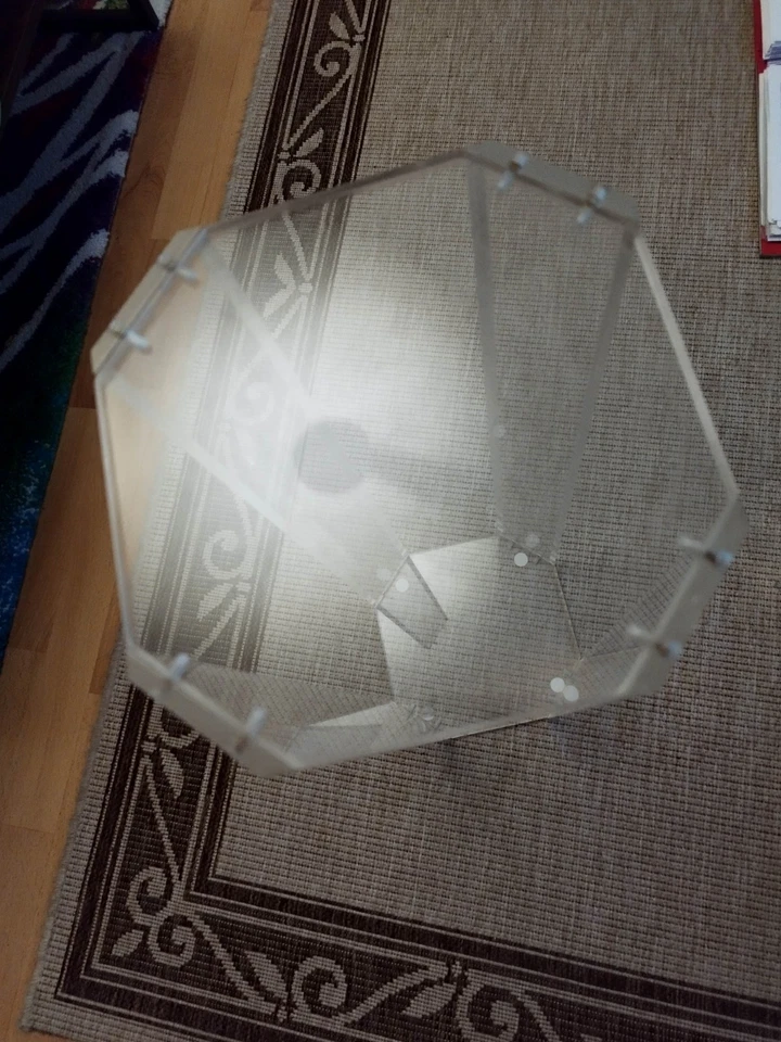 Blumenständer Acryl Plexiglas 8-eckig Säule 58 cm hoch gebraucht Kunststoff - Bild 2 von 4