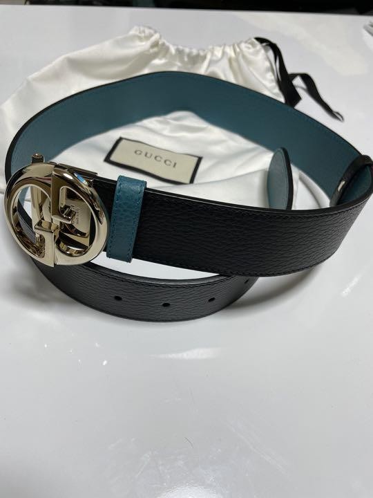 Gucci Leather Belt with Classic Interlocking G Buckle