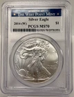 2014 W AMERICAN SILVER EAGLE $1 WEST POINT MINT PCGS MS 70