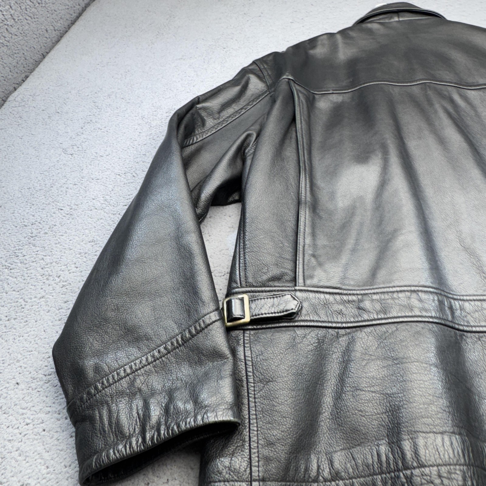 Rainforest Leather Jacket Men Extra Large Biker F… - image 13