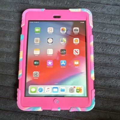 Apple iPad mini 2 Tablet 16GB & Pink Multicolor Case bundle
