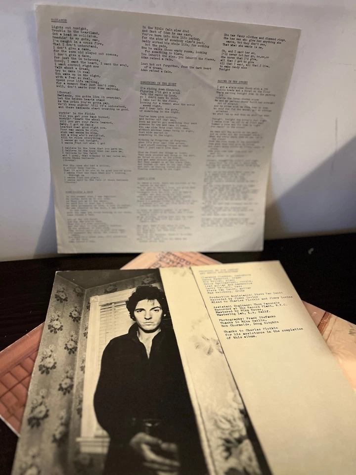 BRUCE SPRINGSTEEN - Darkness On The Edge Of Town 1978 - 12" Vinyl Record LP - VG - Image 3 of 4