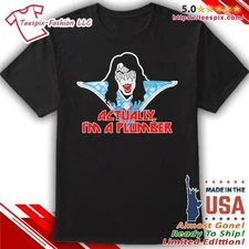 Ace Frehley Space Ace Bear Actually I’m A Plumber T-Shirt Reprint BG8373