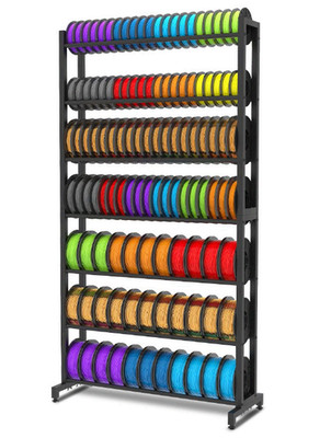 3D Printer Filament Storage Rack Heavy-Duty 7-Tier Holder for Printing Spools