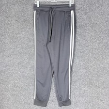 Balera Dance Pants Girls S Small Black Striped High Rise Drawstring Pockets