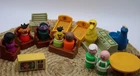 Vintage Fisher Price Little People Sesame Street Lot of 19 Big Bird Ernie Bert++