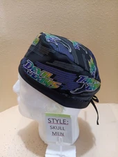 Tampa Bay Devil Rays MLBMen's Skull/Chemo Surgical Scrub Hat/Cap Handmade