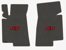 Lloyd Classic Loop Front Carpet Mats for '68 Chevy Chevy II w/Red on Black SS