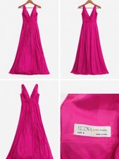Ieena Mac Duggal Fuchsia Satin Gown Size 8 Formal Prom Dress