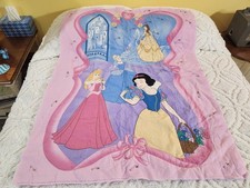 Disney Princess Fabric Panel Cut And Sew Quilt Wall Hanging Batting, Backing