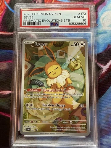 Pokemon 2025 Eevee 173 Black Star Promo Prismatic Evolutions ETB GEM MINT PSA 10