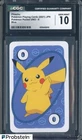 2021 Pokemon Playing Cards Japanese UNO 0 Blue Pikachu CGC 10 GEM MINT