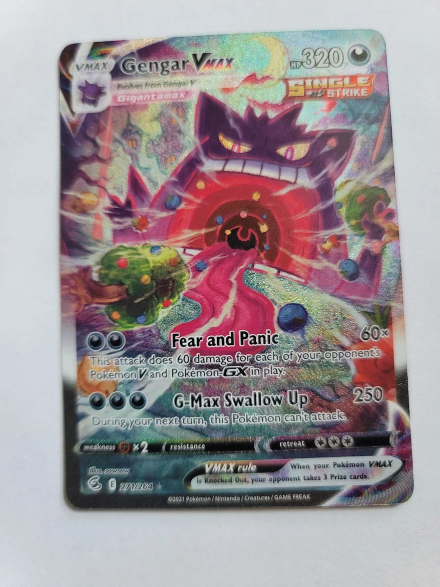 Gengar VMAX 271/264 Swsh08: Fusion Strike for sale | eBay