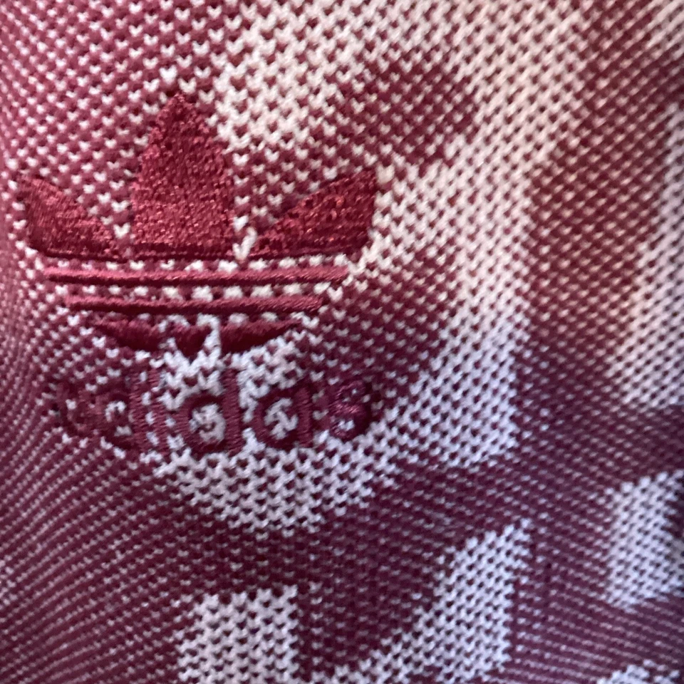 Adidas Originales Mujer M Leggings Top S Gran Tamaño Gráfico Granate 58700 Foto 2 de 4