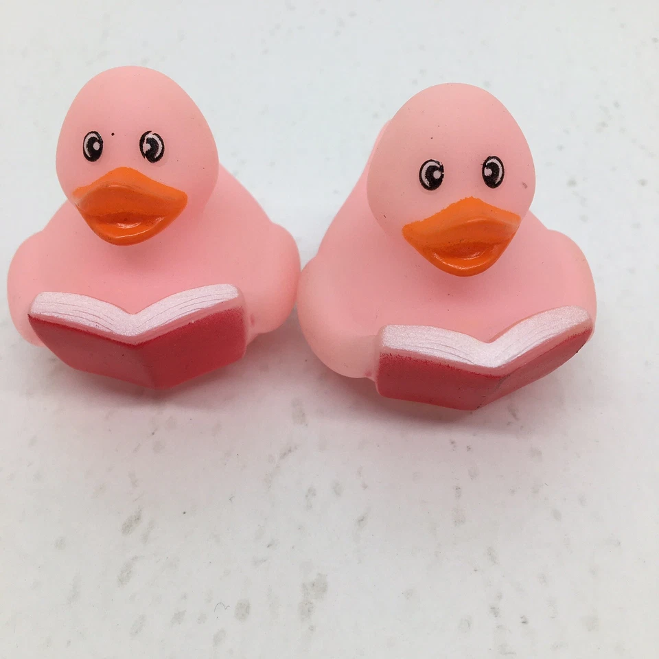 10 patos de goma surtidos - juguetes de baño búho/elefante/otros de 1 1/2" a 2" de alto Foto 2 de 4
