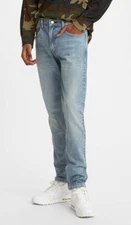 Levi Strauss Co. 512 Slim Taper Stretch Faded Light 32WX34L Sits Below Waist