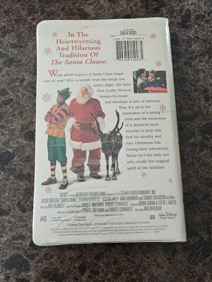 BRAND NEW Santa Who (VHS; 2002) Leslie Nielsen RARE Sealed OOP *SEE NOTE* Foto 3 de 3