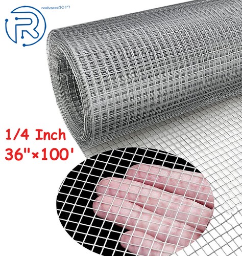 1/4 Zoll Hardware Tuch 36"×100' verzinkter Käfig Hühner Maschendraht Rolle 23 Stärke - Bild 1 von 10