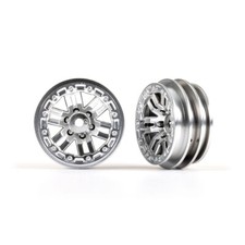 Traxxas Satin Chrome 1.0" Wheels 2pcs  9768-SATIN 