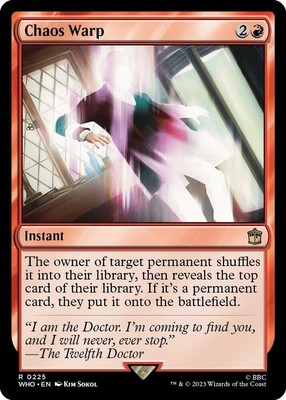 Chaos Warp - Universes Beyond: Doctor Who - Magic The Gathering - MTG