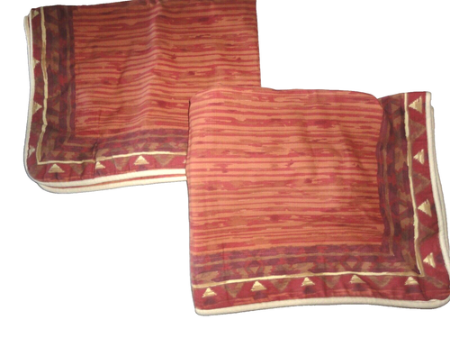 VOHANN TERRACOTTA PRESCOTT PURPLE SOUTHWESTERN (2) STANDARD PILLOW SHAMS 20x26 - Picture 4 of 6