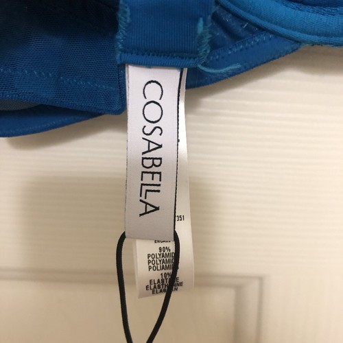 Cosabella Say Never Pushie Push-Up Underwire Bra Women’s US Size 30C Blue NWT - Picture 5 of 8