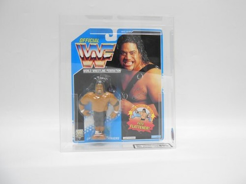 VINTAGE NEW! WWF HASBRO FATU HEADSHRINKERS MOC 199...