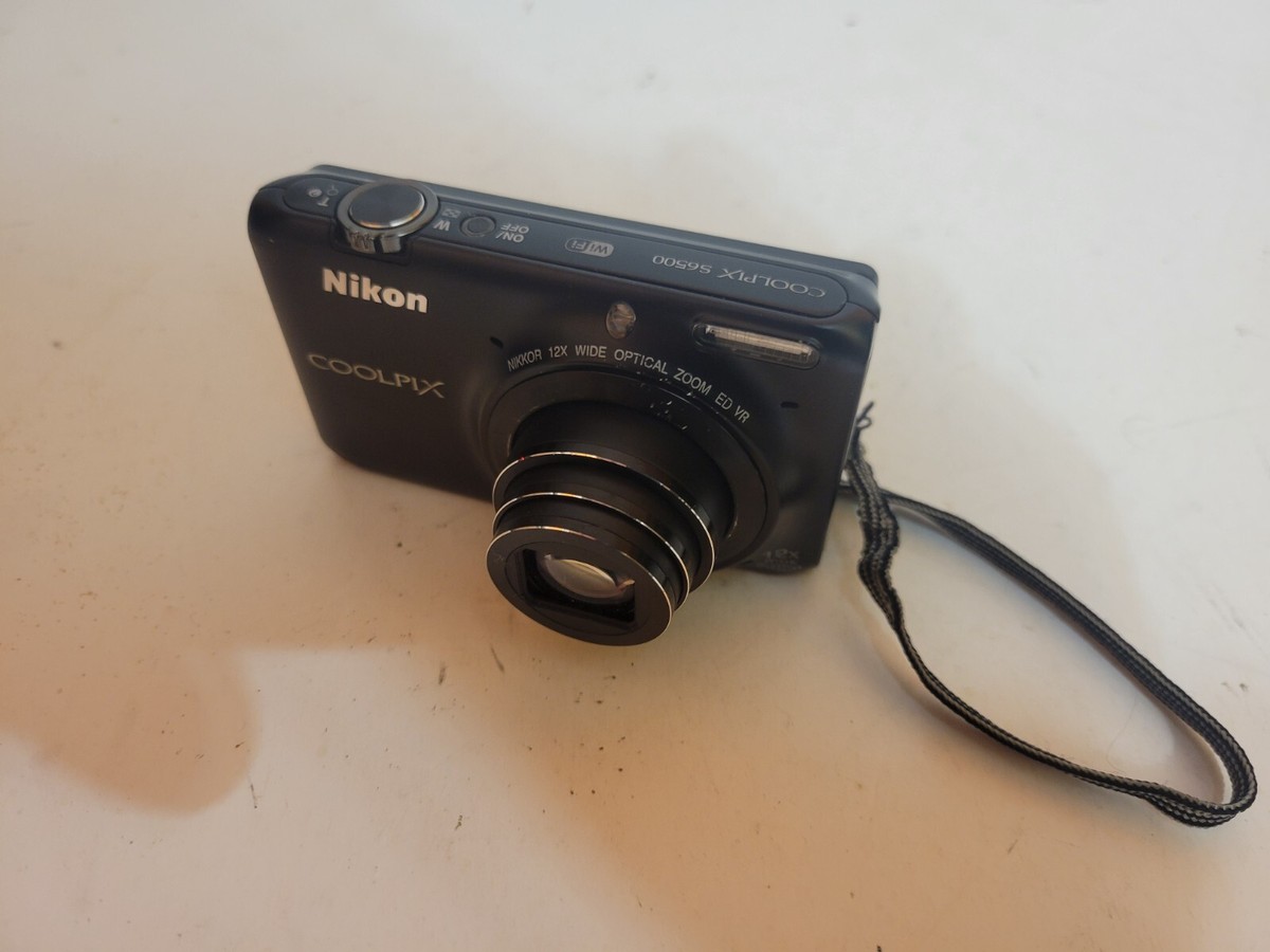 Nikon COOLPIX S6500 16.0MP Black Digital Camera 12X Zoom WiFi | eBay