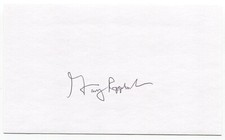 Garry Roggenburk Signed 3x5 Index Card Autographed MLB Baseball Seattle Pilots