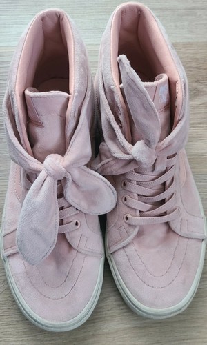 Vans Pink Velvet Sk8-Hi Reissue Knotted 