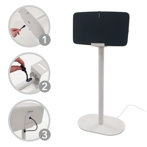 Sonos Five Speaker Stand - Play:5 Gen 2 compatible - Pair - White - Picture 5 of 7