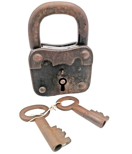 Antique EAGLE LOCK Co 6 Levers Terryville Conn. USA Vintage