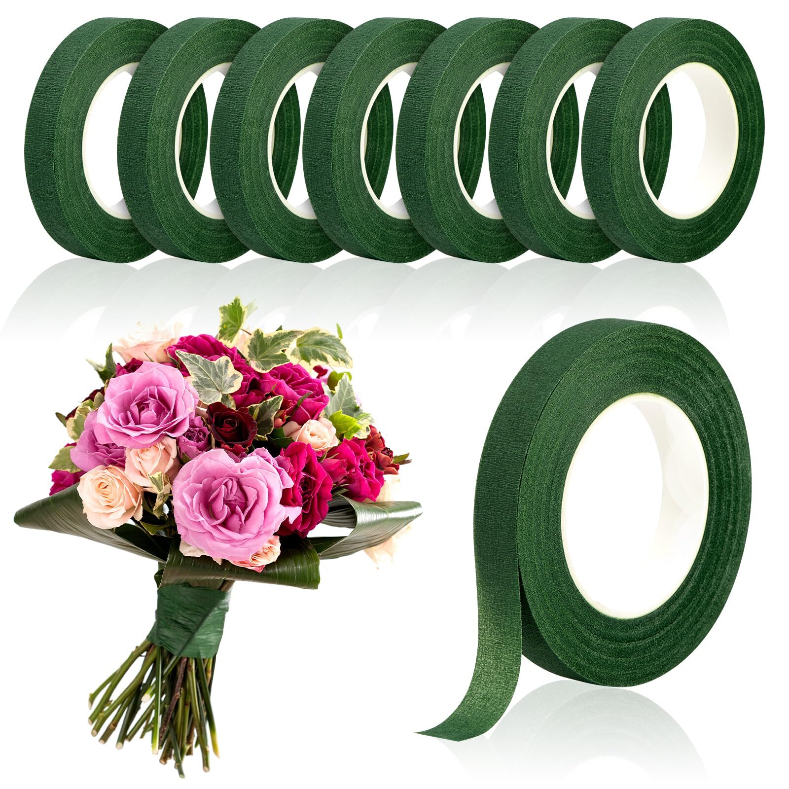 COIDEA 8 Packs Floral Tape, 1/2