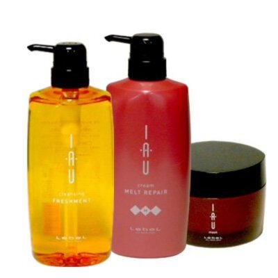 Lebel IAU Cleansing Freshment Shampoo 600ml & Melt Repair Treatment & Mask 170g