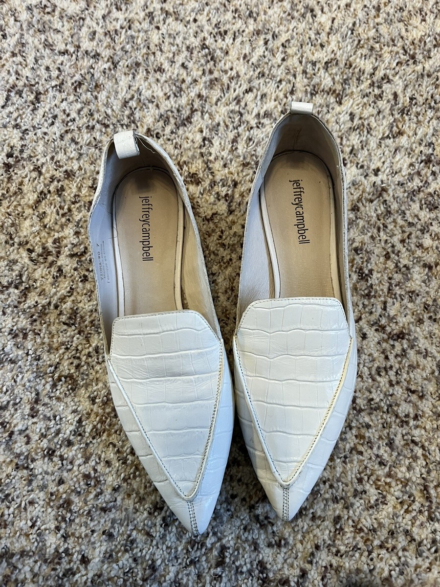 jeffrey campbell Viona-WD shoes woman size white leather upper