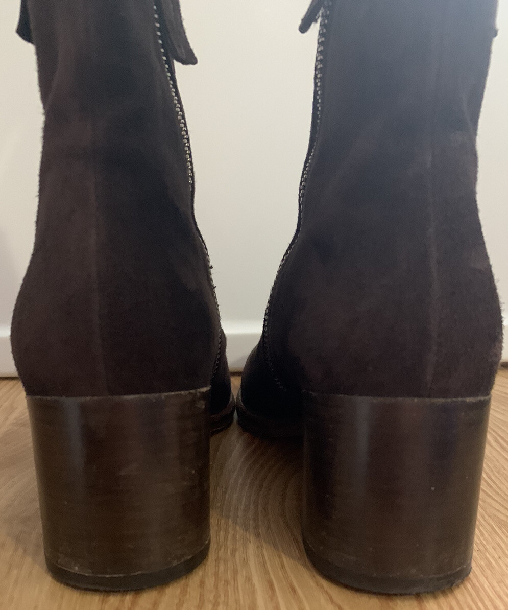 Triver Flight Brown Suede Booties Size 36