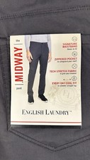 English Laundry The Midway every day stretch pants size 38x30 Dark Gray NWT
