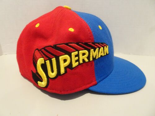 New Era DC Comics Original Size 7 3/4 Superman 59Fifty Fitted Hat Embroidered - Picture 1 of 6