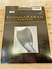 DONNA KARAN NY ESSENTIAL CONTROL TOP PANTYHOSE DK NAVY A16 Sz S/P 💗NEW💗 $15.50