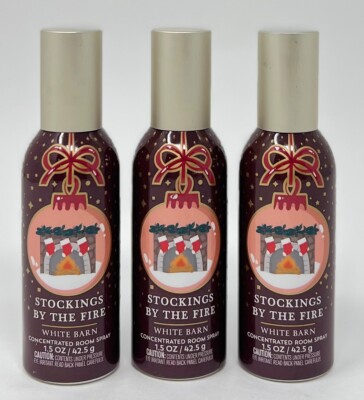 3 BATH & BODY WORKS STOCKINGS BY THE FIRE CONCENTRATED ROOM SPRAY MIST FRESHENER