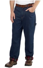 Boston Traders Men's Lined Work Jeans  Indigo