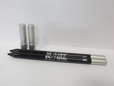 URBAN DECAY 24/7 GLIDE-ON EYE PENCIL WATERPROOF ZERO 0.04 OZ *LOT OF 2*