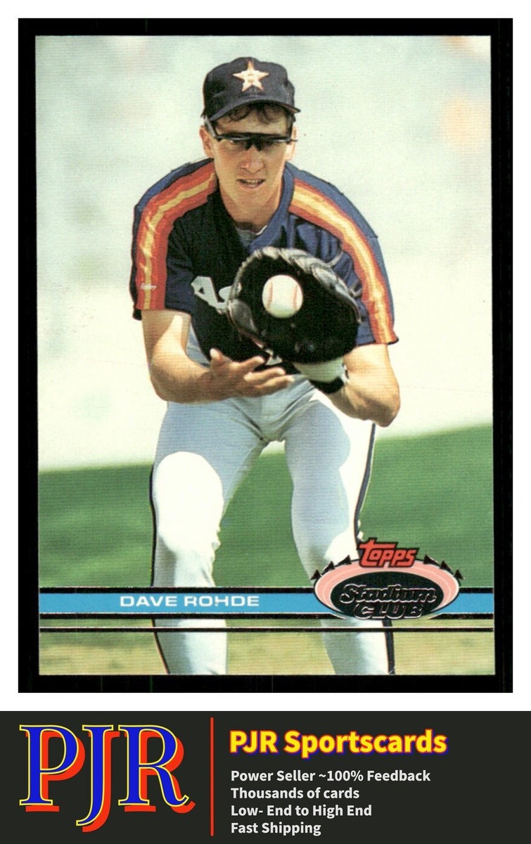 1991 Stadium Club #137 Dave Rohde Houston Astros Extra 35% Off 4+