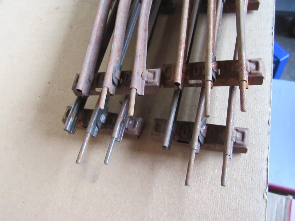 C4 Vintage Märklin Allemagne Lot 4 Droites Rails Zéro O Réseau Train - Photo 3/4