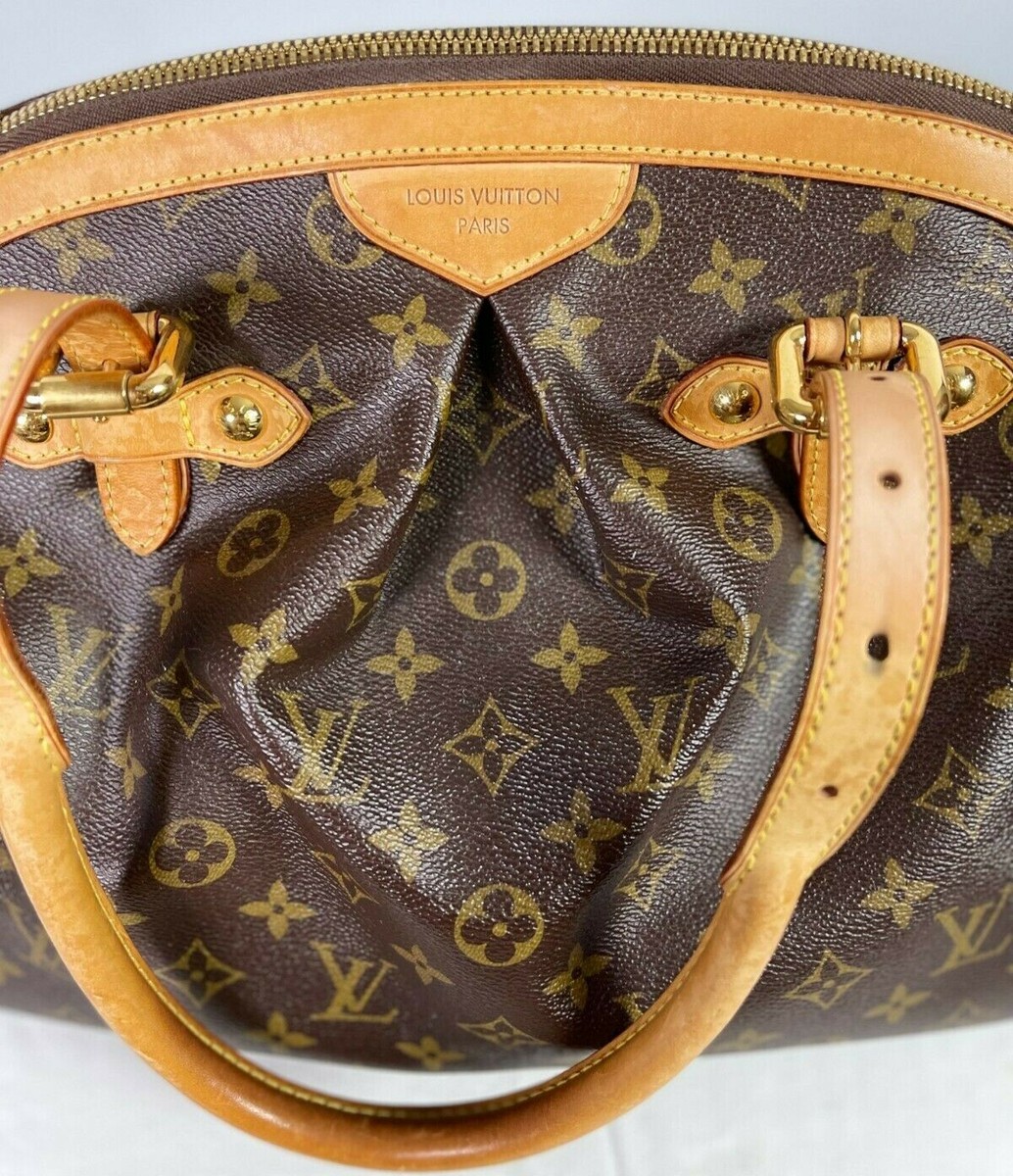 LOUIS VUITTONバッグ♡ Authentic LOUIS VUITTON Purse] Classic LV Logo Brown Leather