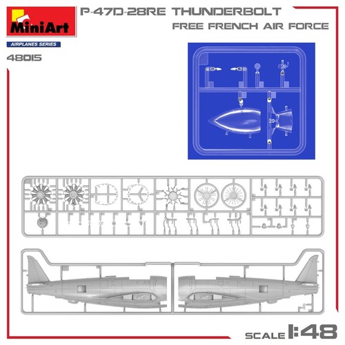 P-47D-28RE Thunderbolt 'Free French Air Force' - MiniArt 48015 skala 1 - Foto 9 di 10